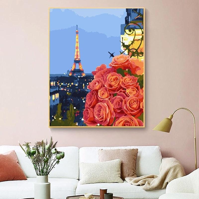 Paint By Number Kit For Adults And Beginners Cat Flowers