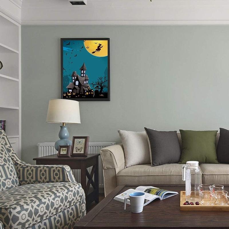 Paint By Numbers Halloween Kit With Skulls And Pumpkins