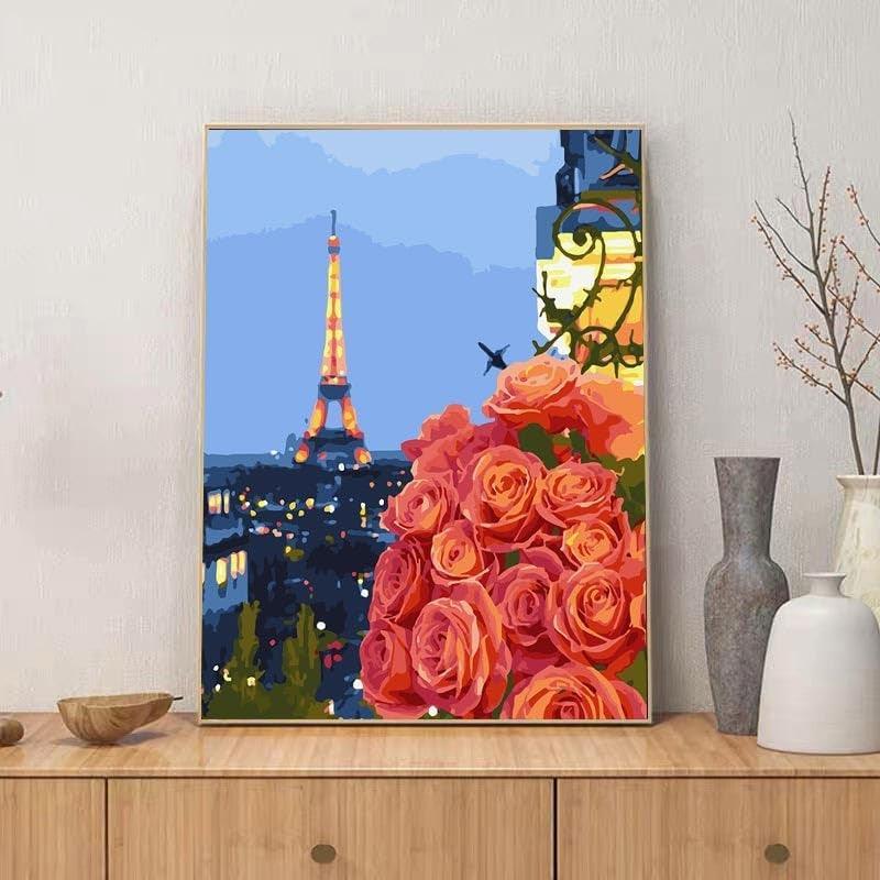 Paint By Number Kit For Adults And Beginners Cat Flowers