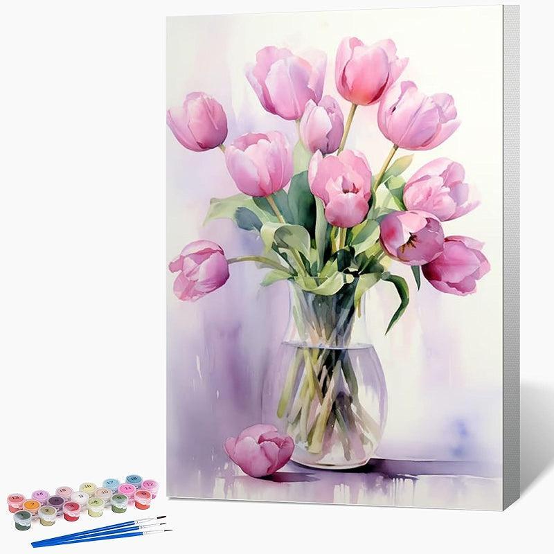 Paint By Numbers Kit For All Ages With Wooden Frame