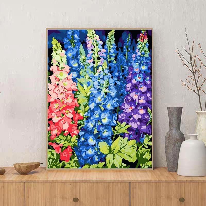 Paint By Number Kit For Adults And Beginners Cat Flowers