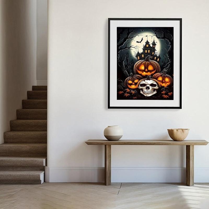 5D Halloween Diamond Painting Kit Horror Castle Art