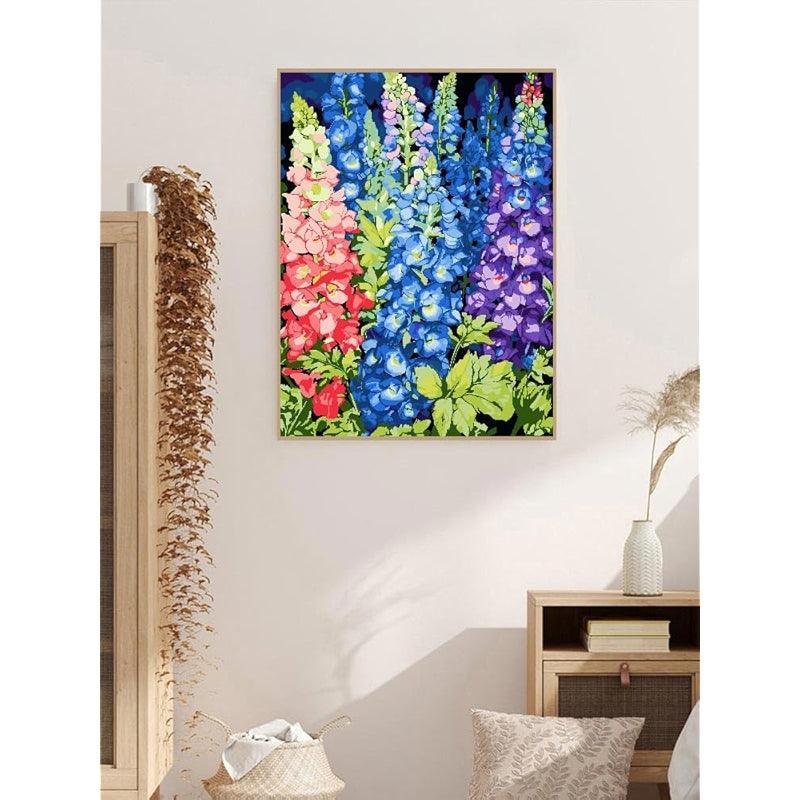 Paint By Number Kit For Adults And Beginners Cat Flowers