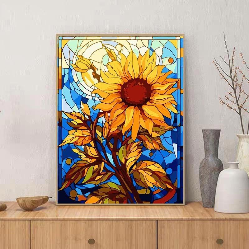 Paint By Number Kit For Adults And Beginners Cat Flowers