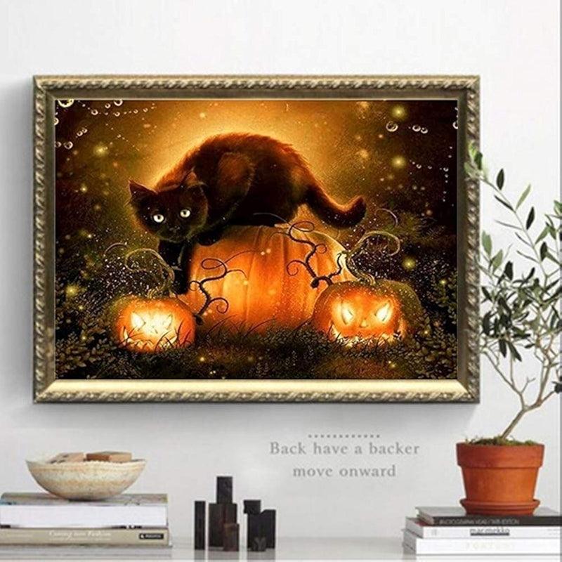 Paint By Number Halloween DIY Canvas Painting Kit