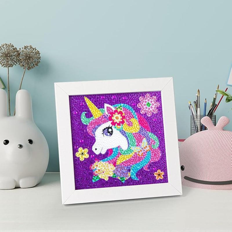 Diamond Art Kit With Wooden Frame For Crafting