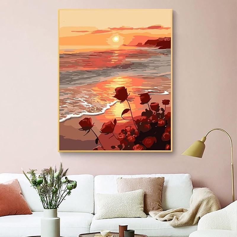 Paint By Number Kit For Adults And Beginners Cat Flowers