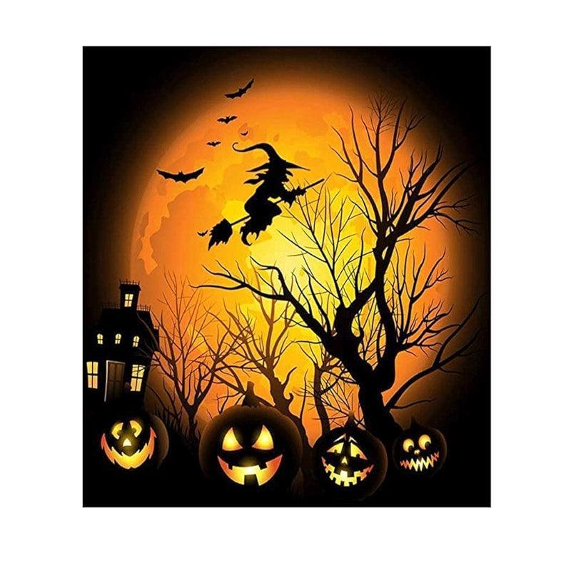 Halloween Pumpkin Diy Paint By Numbers Kit