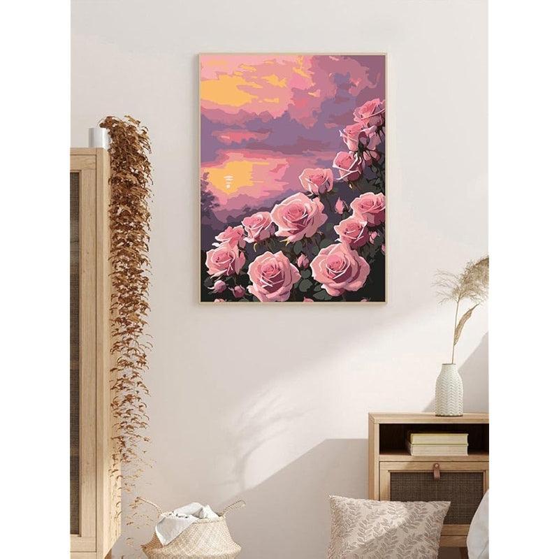 Paint By Number Kit For Adults And Beginners Cat Flowers