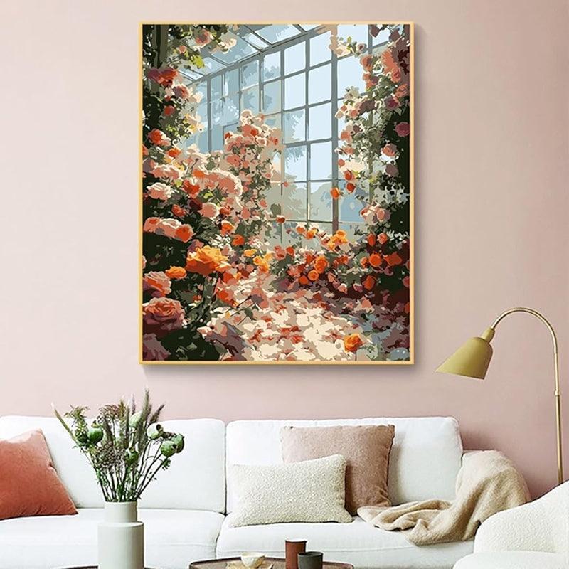 Paint By Number Kit For Adults And Beginners Cat Flowers