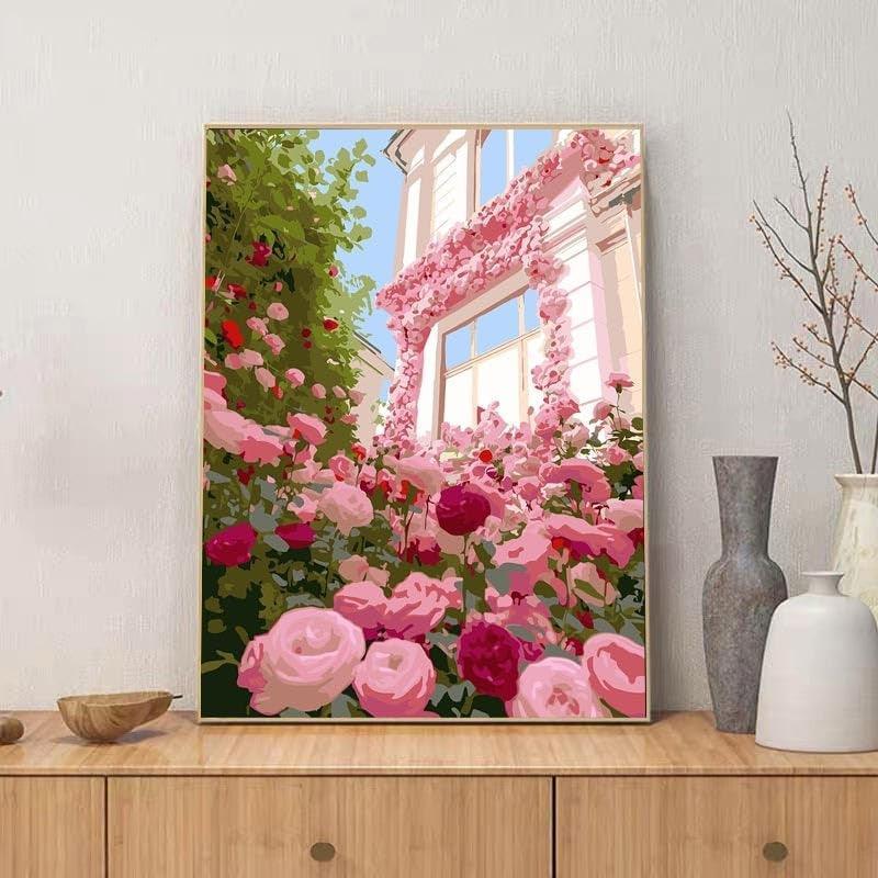 Paint By Number Kit For Adults And Beginners Cat Flowers