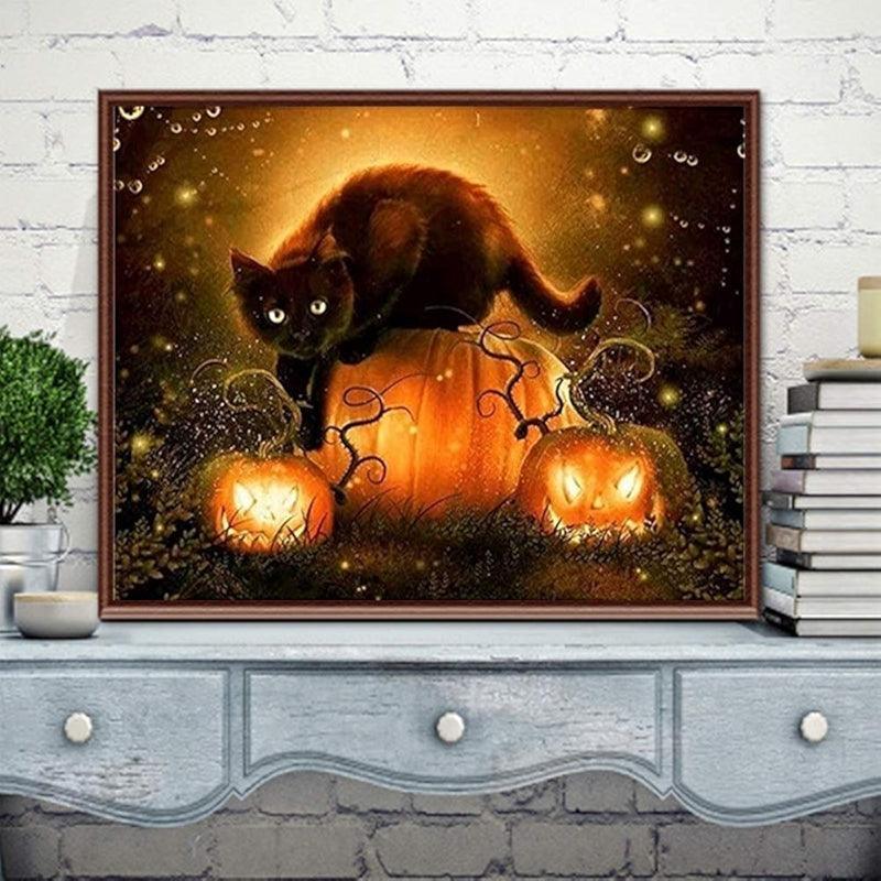 Paint By Number Halloween DIY Canvas Painting Kit