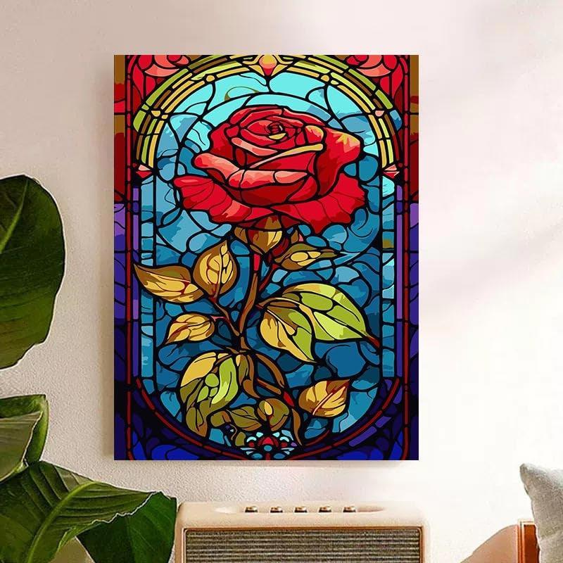 Paint By Number Kit For Adults And Beginners Cat Flowers