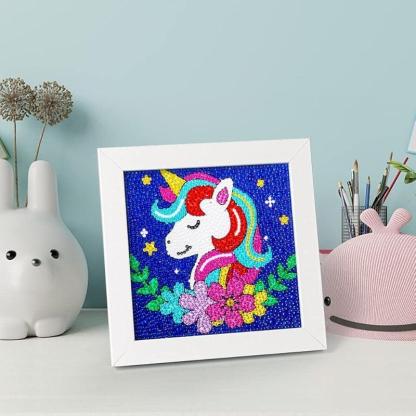 Diamond Art Kit With Wooden Frame For Crafting