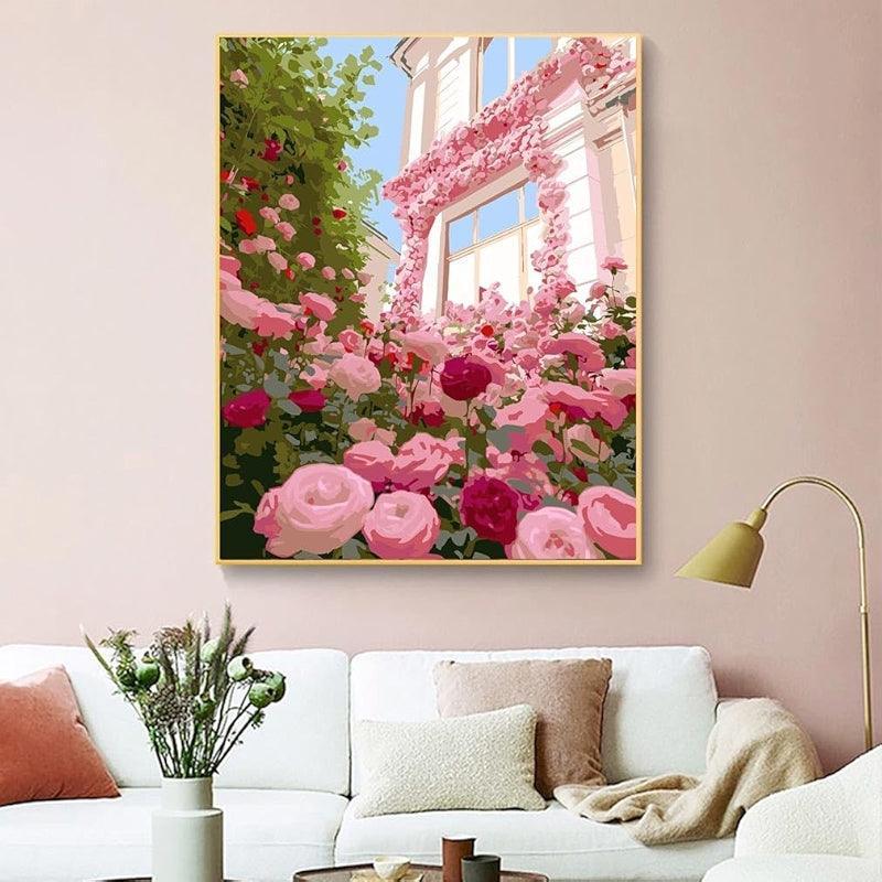 Paint By Number Kit For Adults And Beginners Cat Flowers