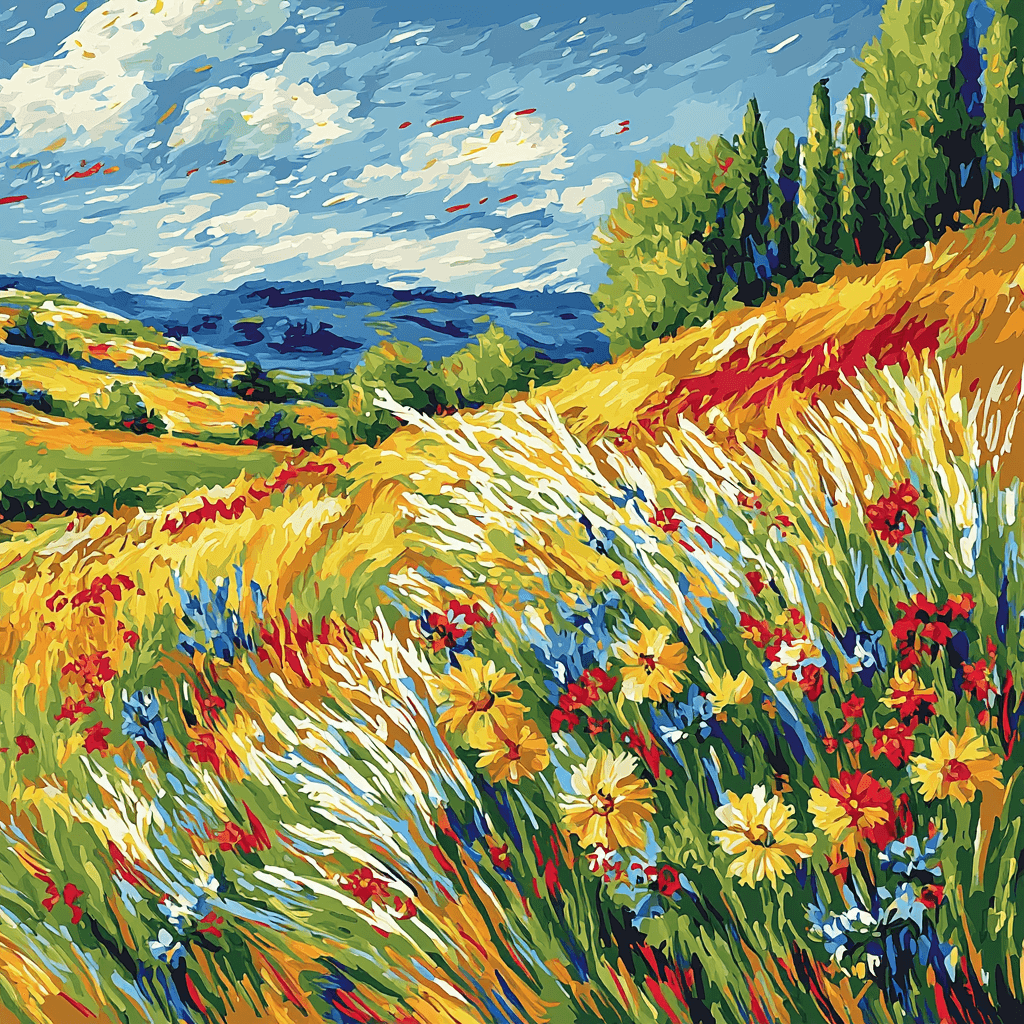Vincent Van Gogh Inspired Colors Of The Wind Paint By Numbers Kits