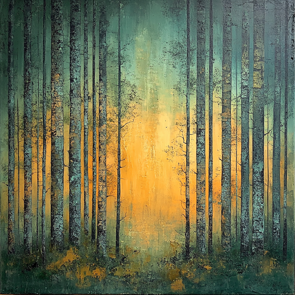 Max Ernst Inspired Veiled Forest Abstraction Paint by numbers kits