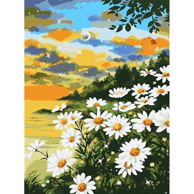 Paint By Number Kit For Adults And Beginners Cat Flowers