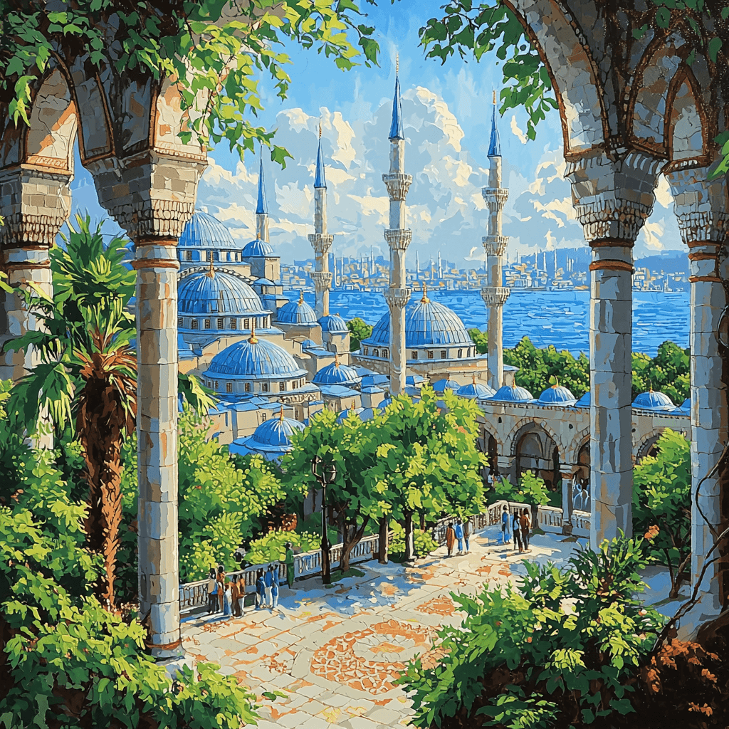 Blue Mosque Painting Number Kit