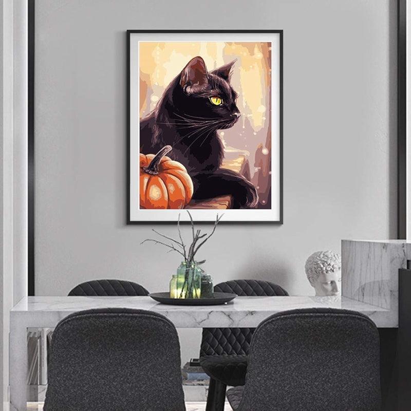 Halloween Paint By Numbers Kit Pumpkin Design