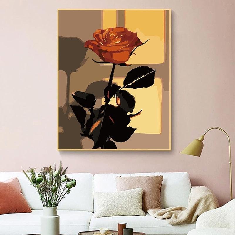 Paint By Number Kit For Adults And Beginners Cat Flowers