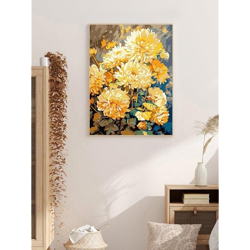 Paint By Number Kit For Adults And Beginners Cat Flowers