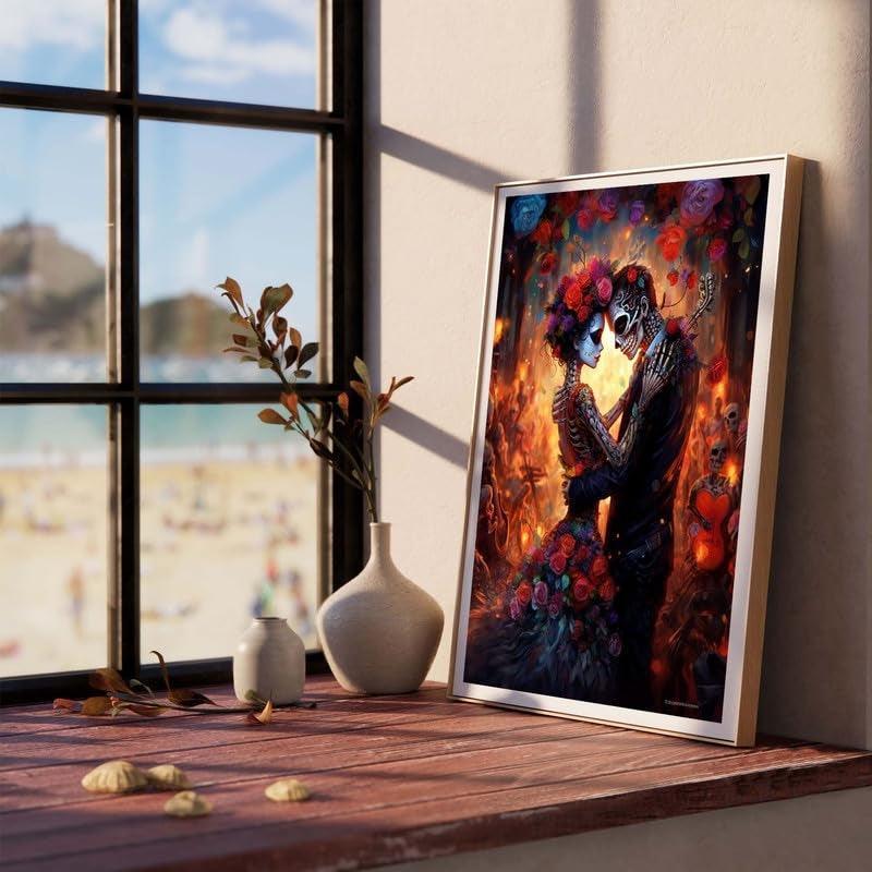 Complete Adult Paint By Numbers Kit With Canvas And Acrylic Paints