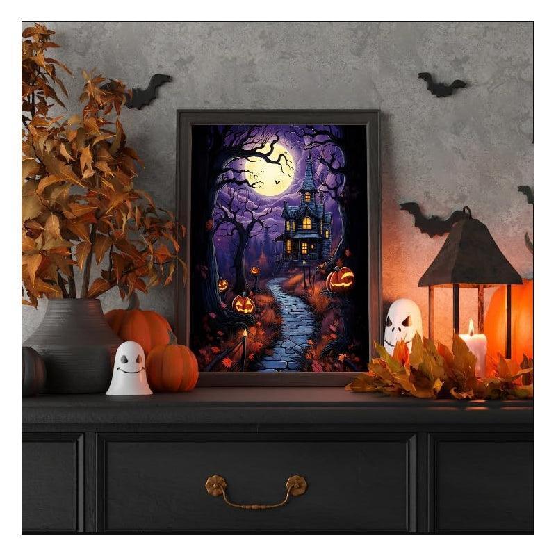 Halloween Castle Paint By Numbers Kit For Adults