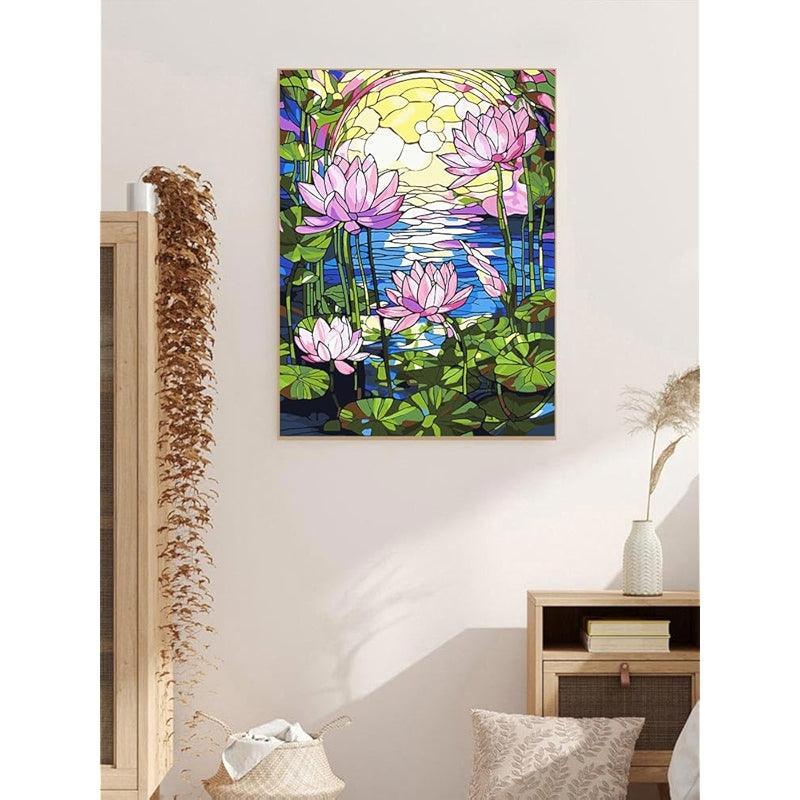 Paint By Number Kit For Adults And Beginners Cat Flowers