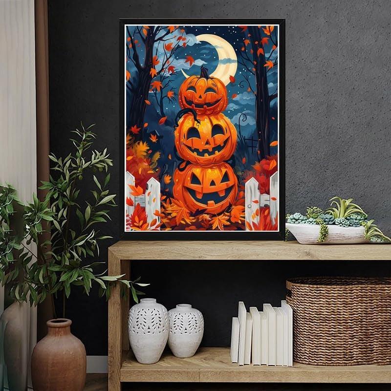 5D DIY Diamond Art Kit For Home Decor Pumpkin Design