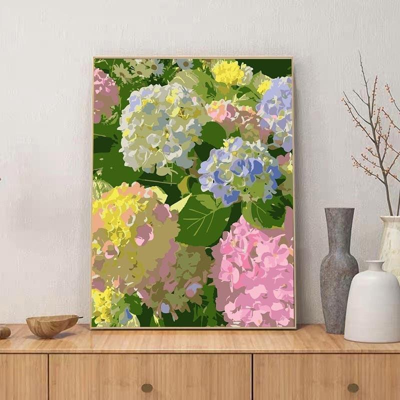 Paint By Number Kit For Adults And Beginners Cat Flowers