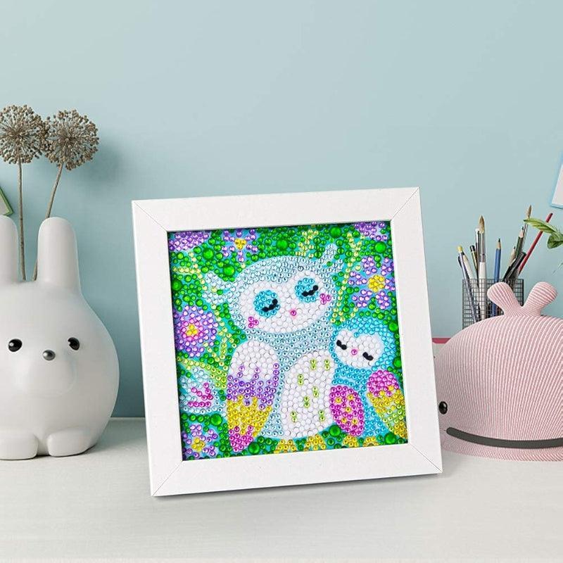 Diamond Art Kit With Wooden Frame For Crafting