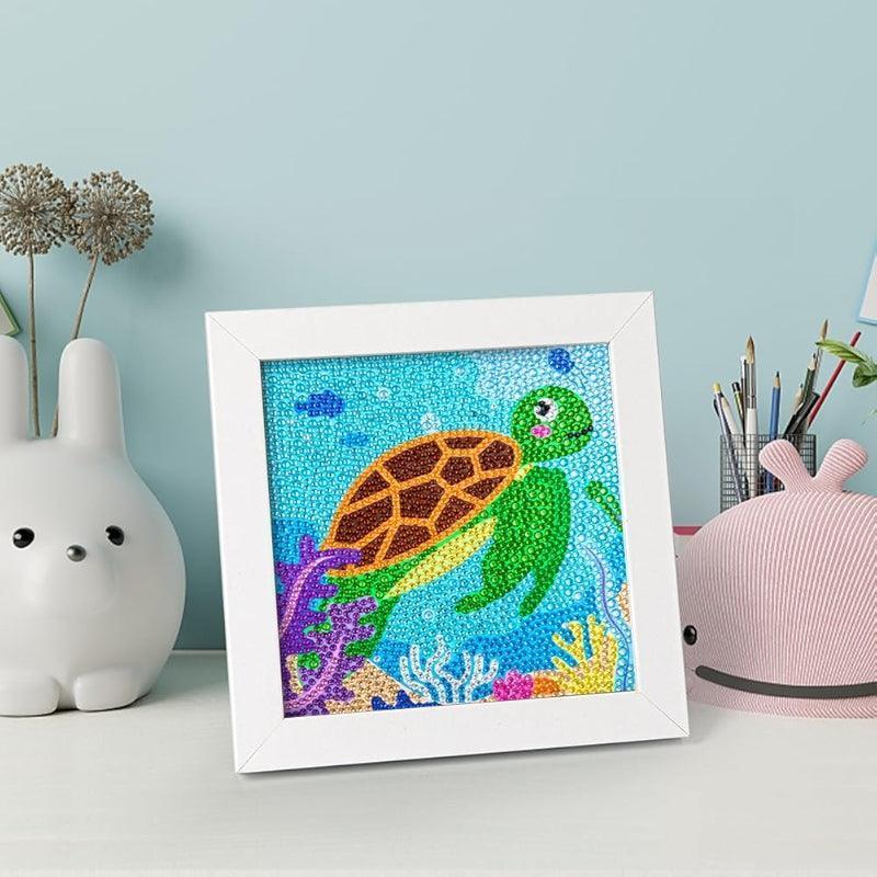 Diamond Art Kit With Wooden Frame For Crafting