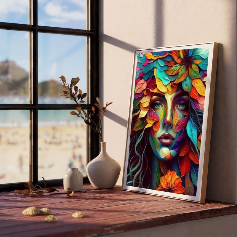 Complete Adult Paint By Numbers Kit With Canvas And Acrylic Paints