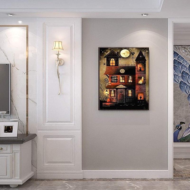 Paint By Numbers Halloween DIY Kit Canvas Art For All Skill Levels