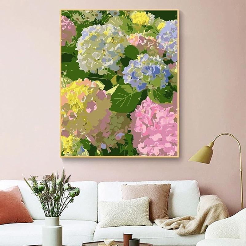 Paint By Number Kit For Adults And Beginners Cat Flowers