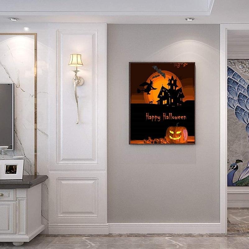 Paint By Numbers Halloween Kit For Home Decor