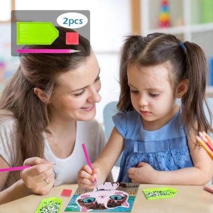 Diamond Art Kit With Wooden Frame For Crafting