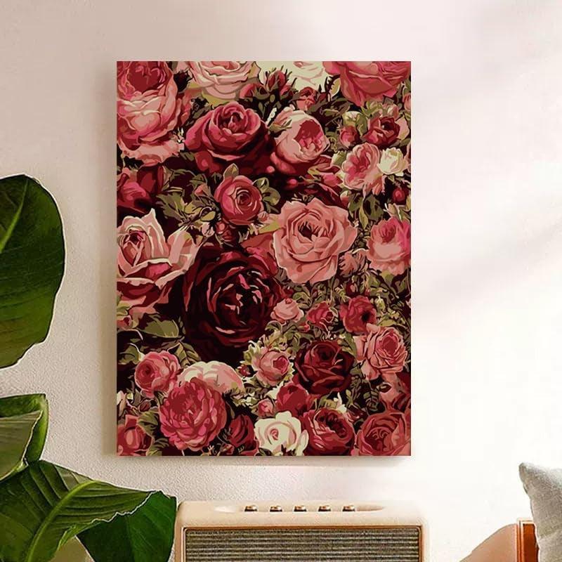 Paint By Number Kit For Adults And Beginners Cat Flowers