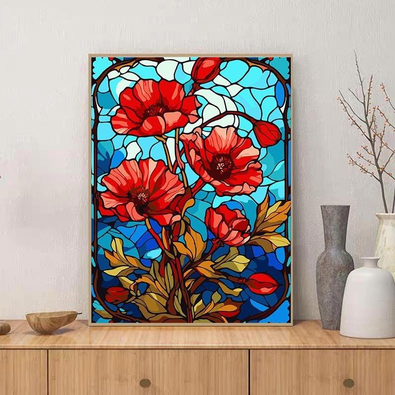 Paint By Number Kit For Adults And Beginners Cat Flowers