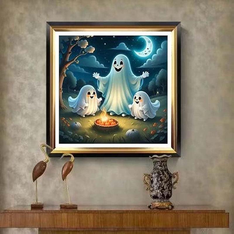 5D Diamond Painting Kit Halloween Skull Eagle Art