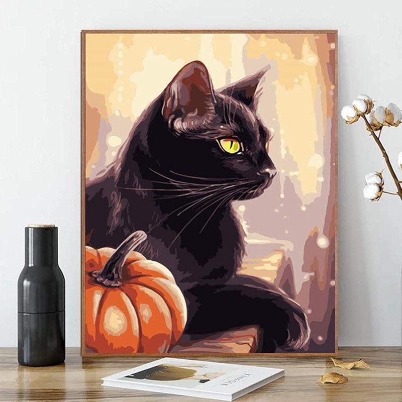 Halloween Paint By Numbers Kit Pumpkin Design