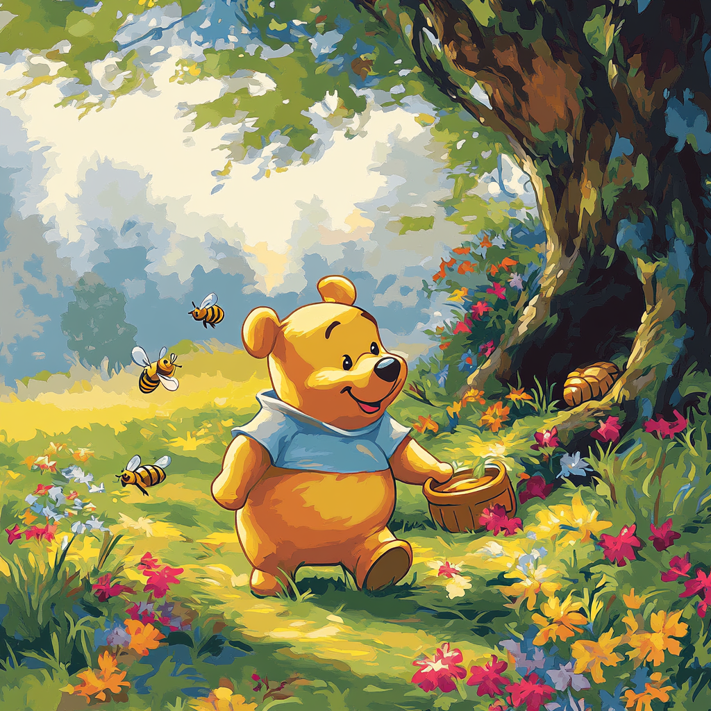 Winnie The Pooh’s Honey Hunt DIY paint by numbers