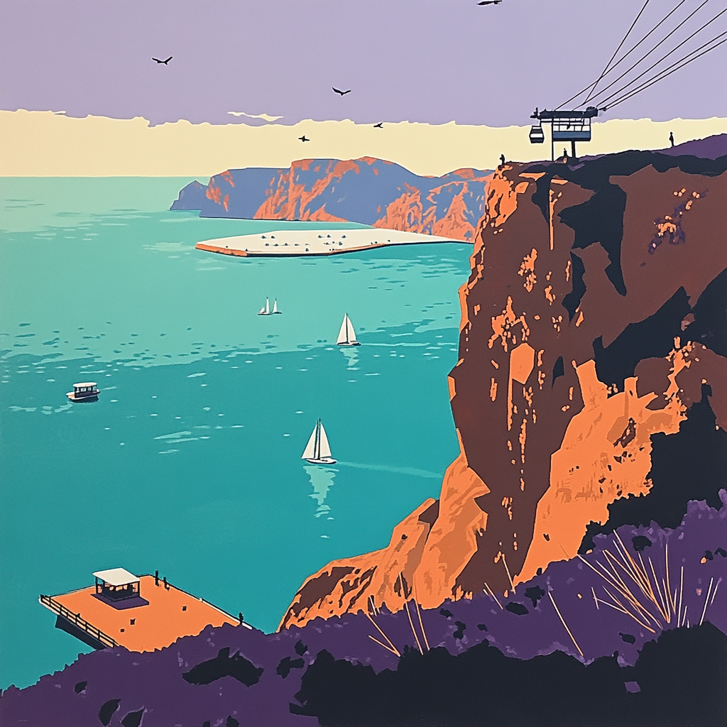 Table Mountain Viewpoint Cape Town South Africa Painting by numbers kit