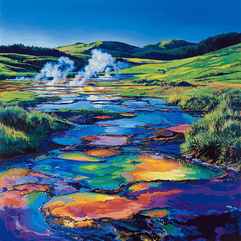 Rotorua Geothermal Wonders Numbered Painting Kits