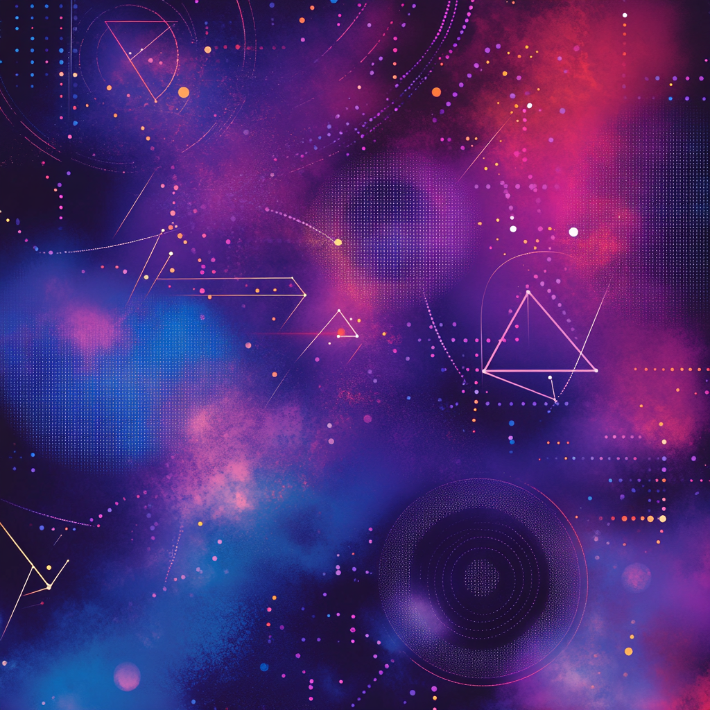 Kandinsky Inspired Nebula Patterns paint by number