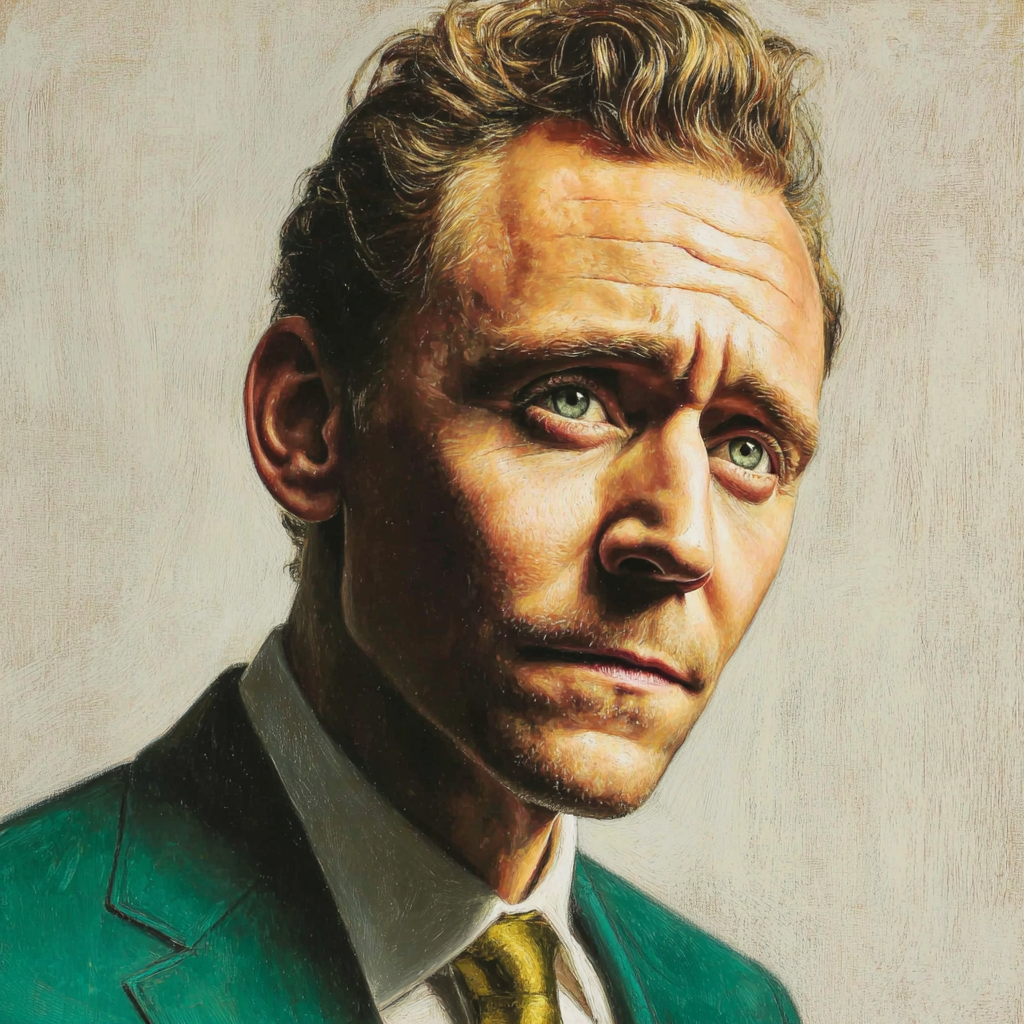 Tom Hiddleston: The Emerald Tricksters Poise Paint by numbers kits