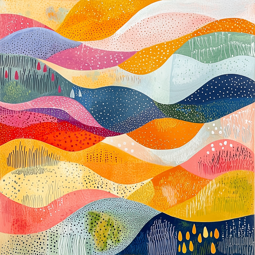 Paul Klee Inspired Whimsy Of Patterns Painting Number Kit