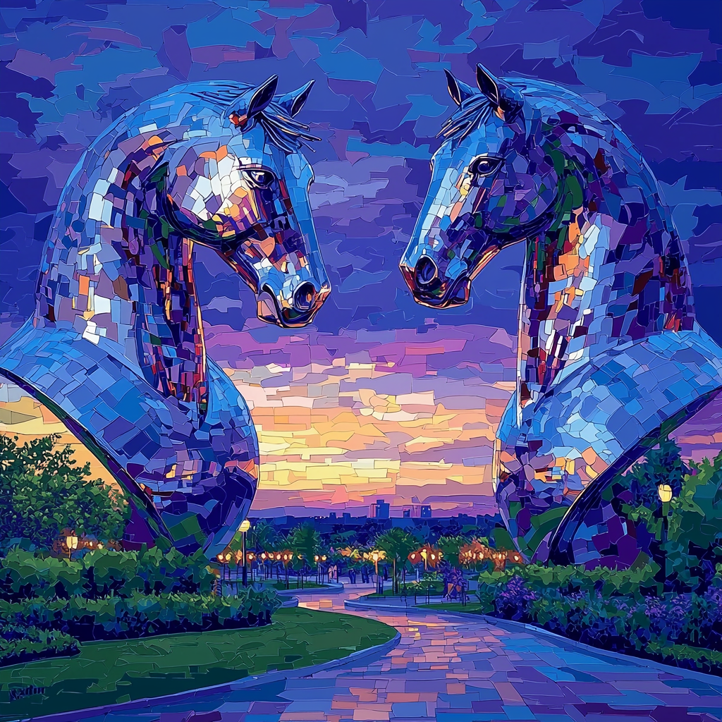 The Kelpies - Falkirk Paint By Numbers