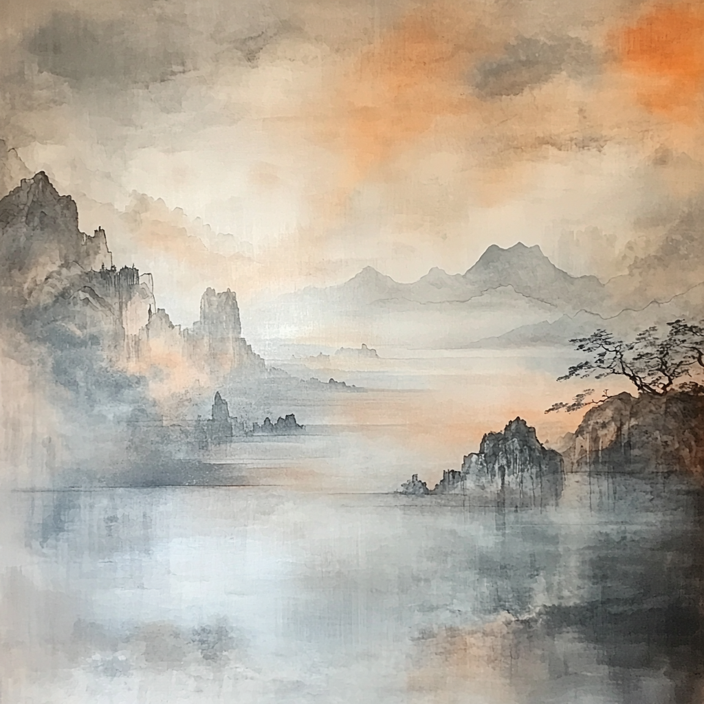 Zhao Mengfu Inspired Balance Of Elements DIY Paint By Numbers